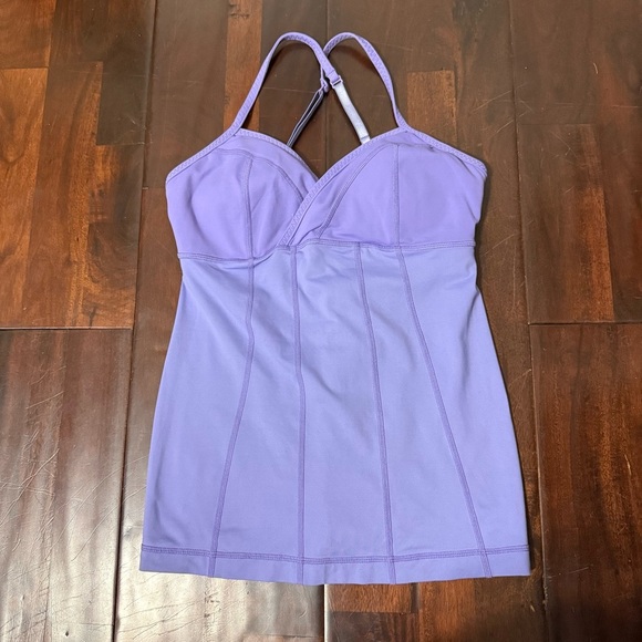 lululemon athletica Tops - Lululemon Cross Back Tank Top Women’s Size 6 Purple
